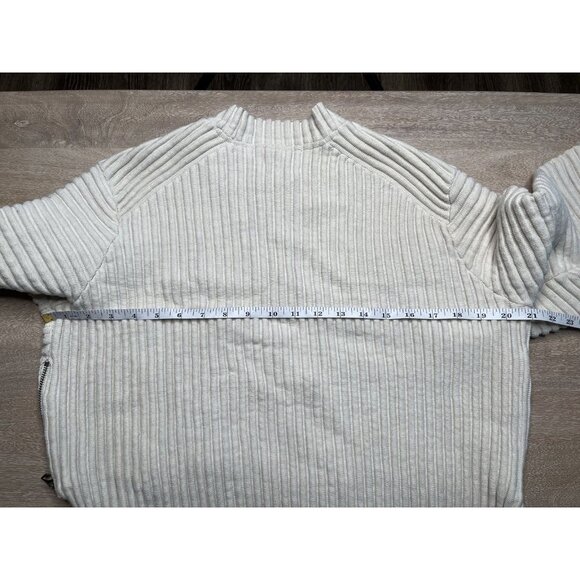 Varley Cream Ribbed Crew Neck Sweater - Picture 8 of 9